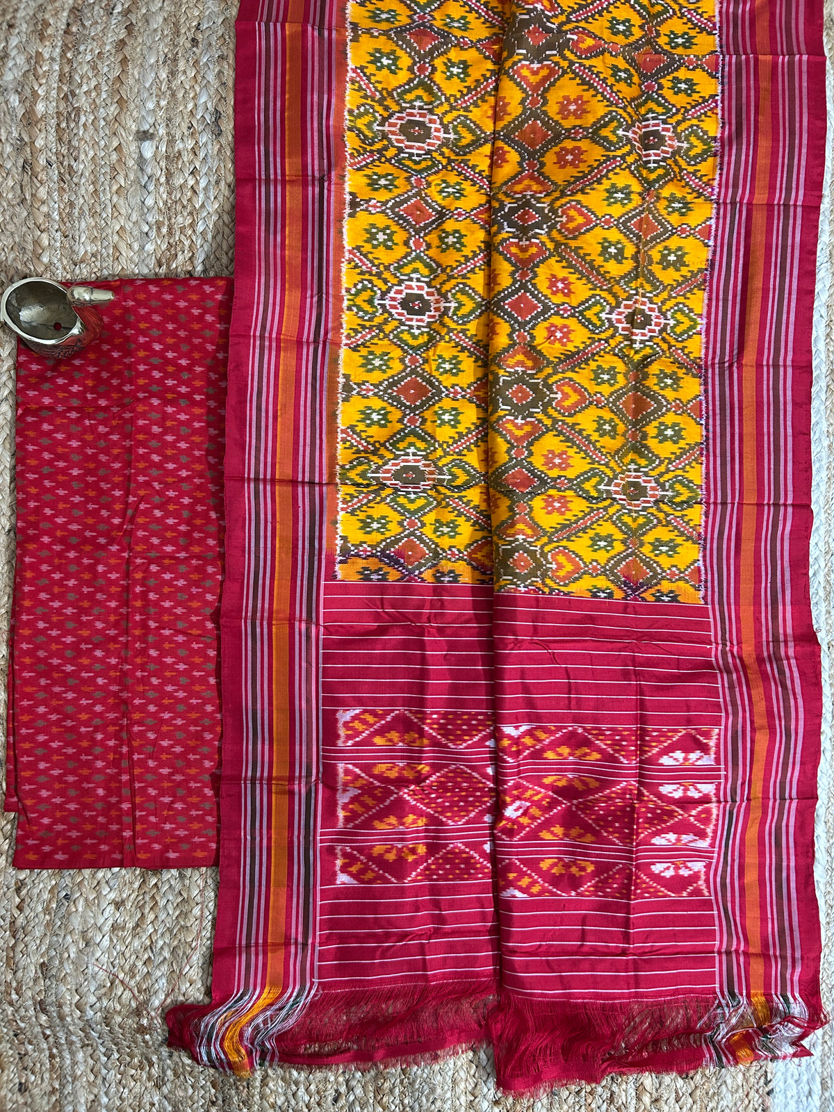 Pochampally Pure Silk Dress Material