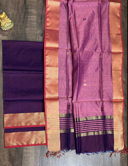 Maheshwari Silk Cotton Dress Material