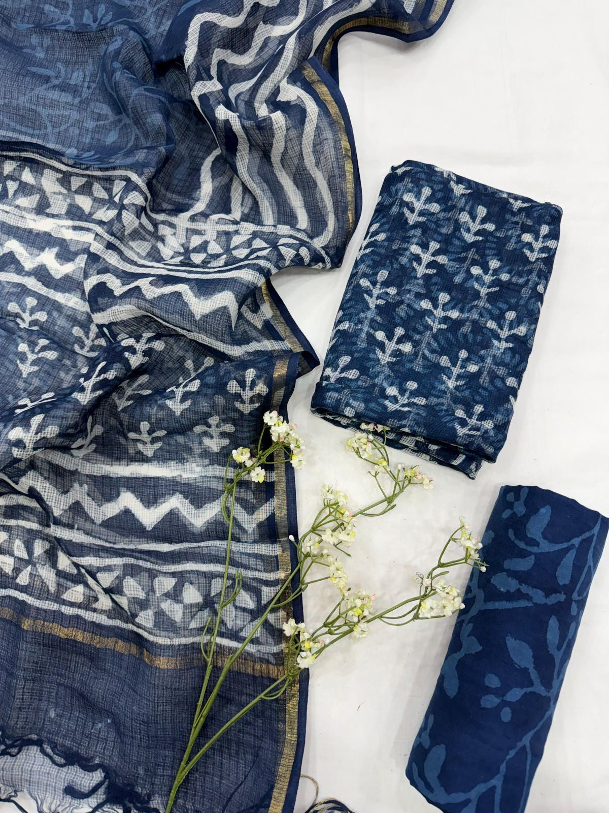 Hand BlockPrint Kota Doriya Dress Material