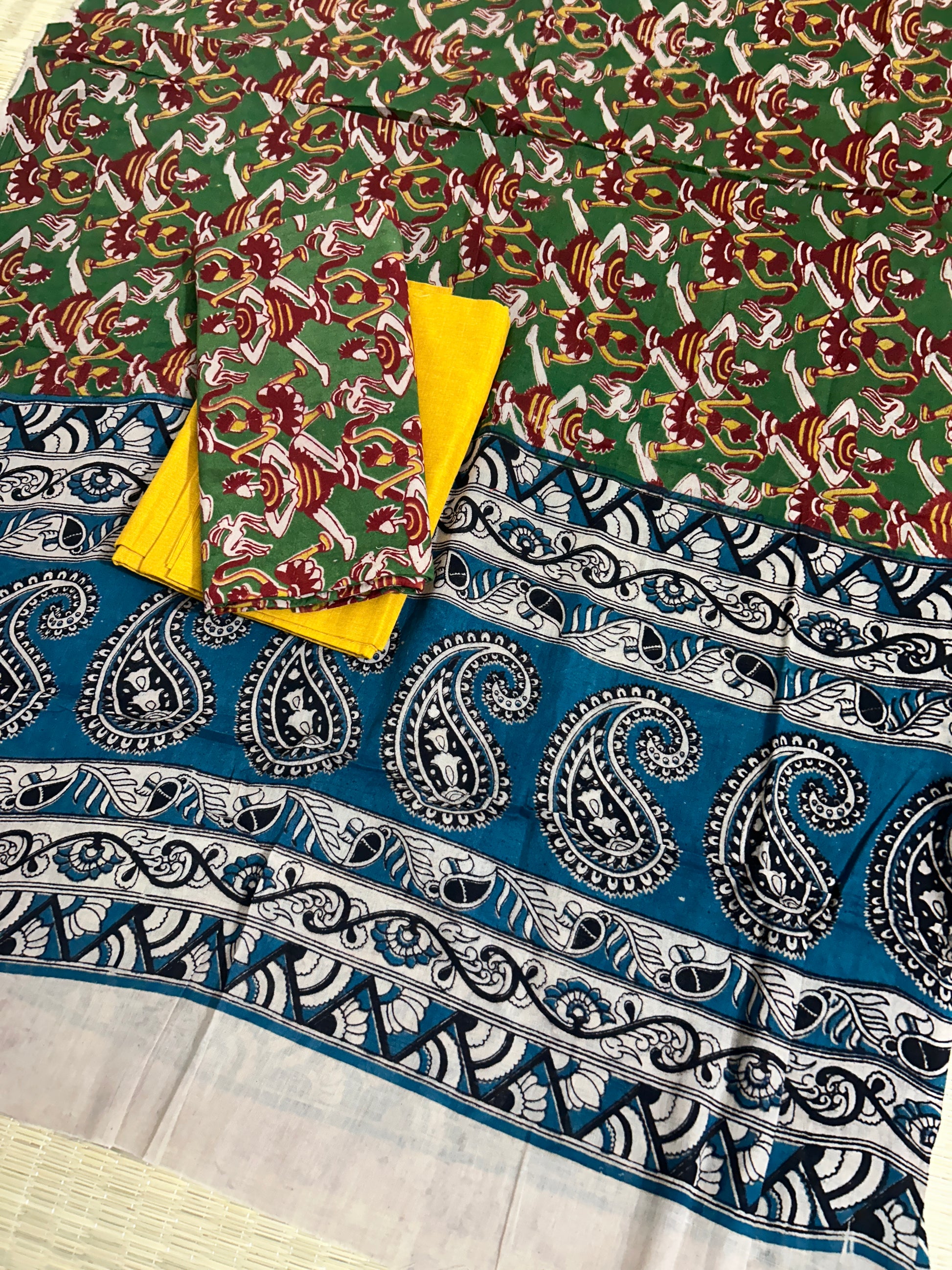 Kalamkari Cotton Dress Material
