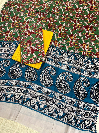 Kalamkari Cotton Dress Material
