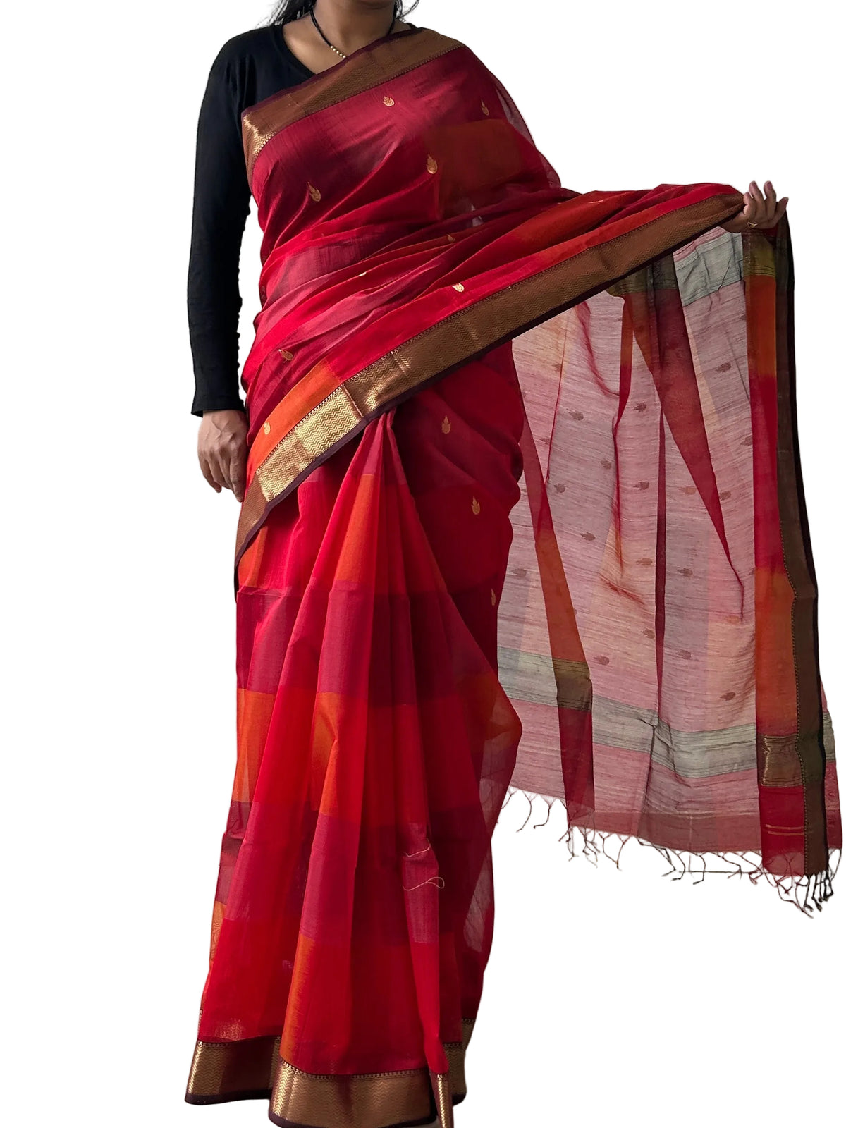 Maheshwari Silk Saree with Blouse