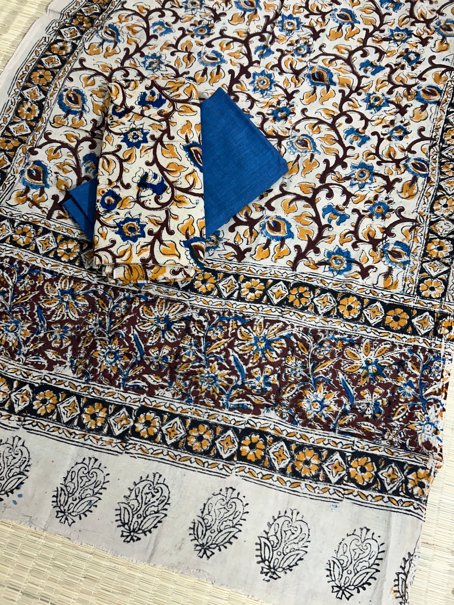 Kalamkari Cotton Dress Material