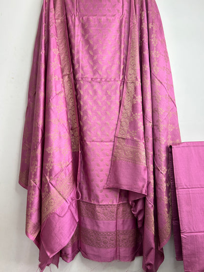 9. Banarasi Silk Cotton Dress Material