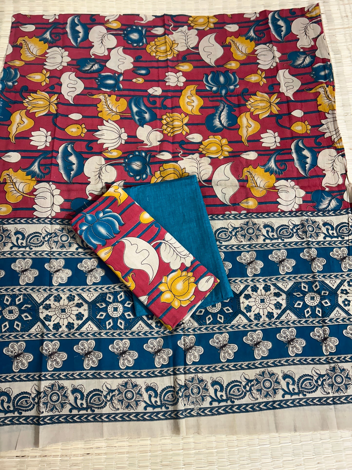 Kalamkari Cotton Dress Material