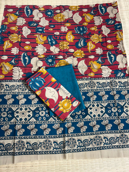 Kalamkari Cotton Dress Material