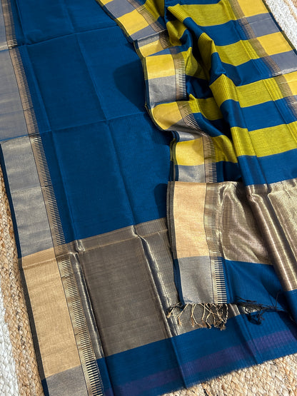 Maheshwari Silk Zari Cotton Dress Material