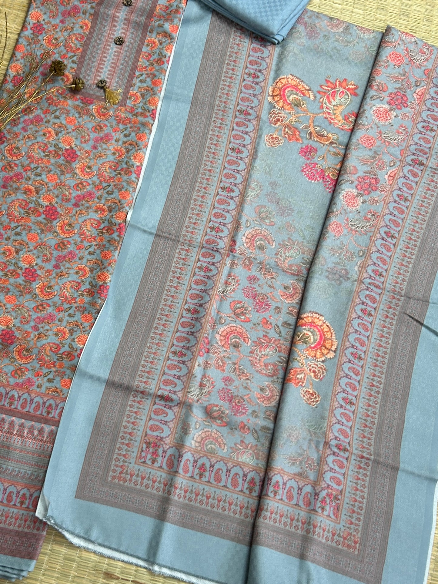 Kani Weaving Woollen Dress Material