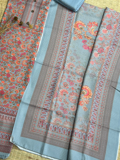 Kani Weaving Woollen Dress Material