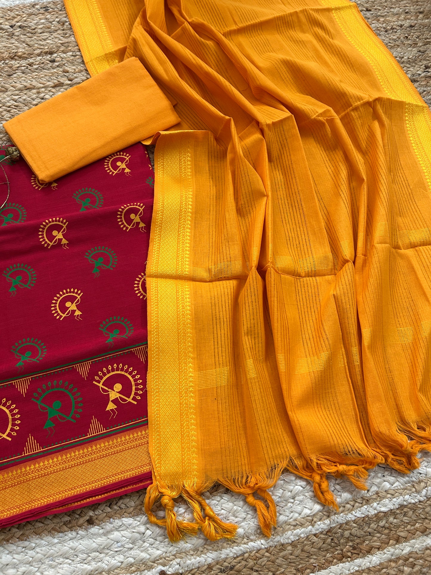 Mangalagiri Cotton Dress Material