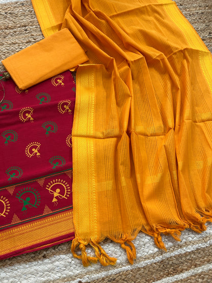 Mangalagiri Cotton Dress Material