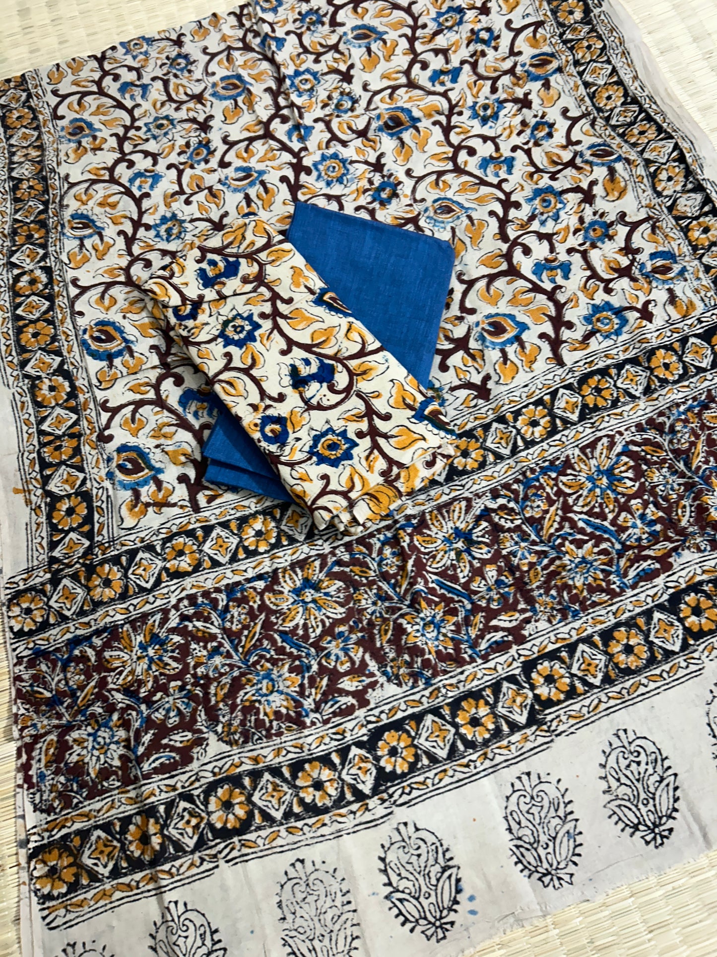 Kalamkari Cotton Dress Material