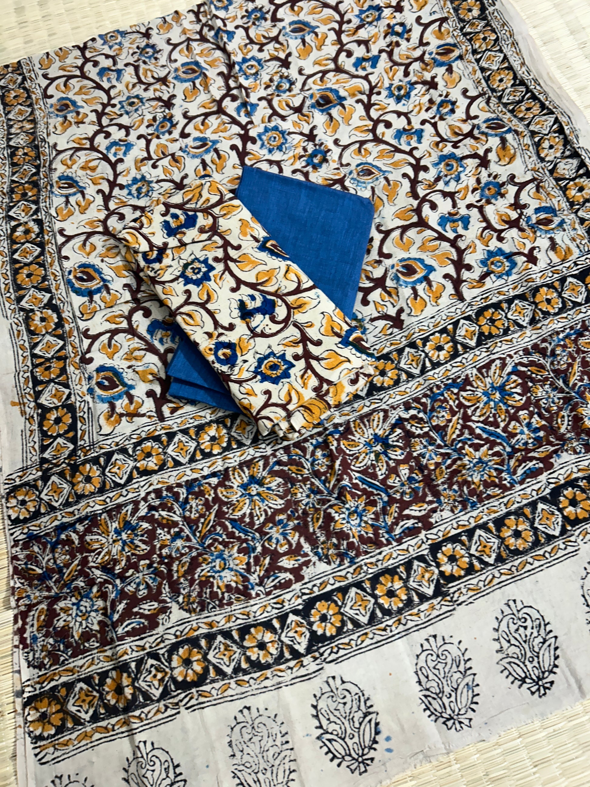 Kalamkari Cotton Dress Material