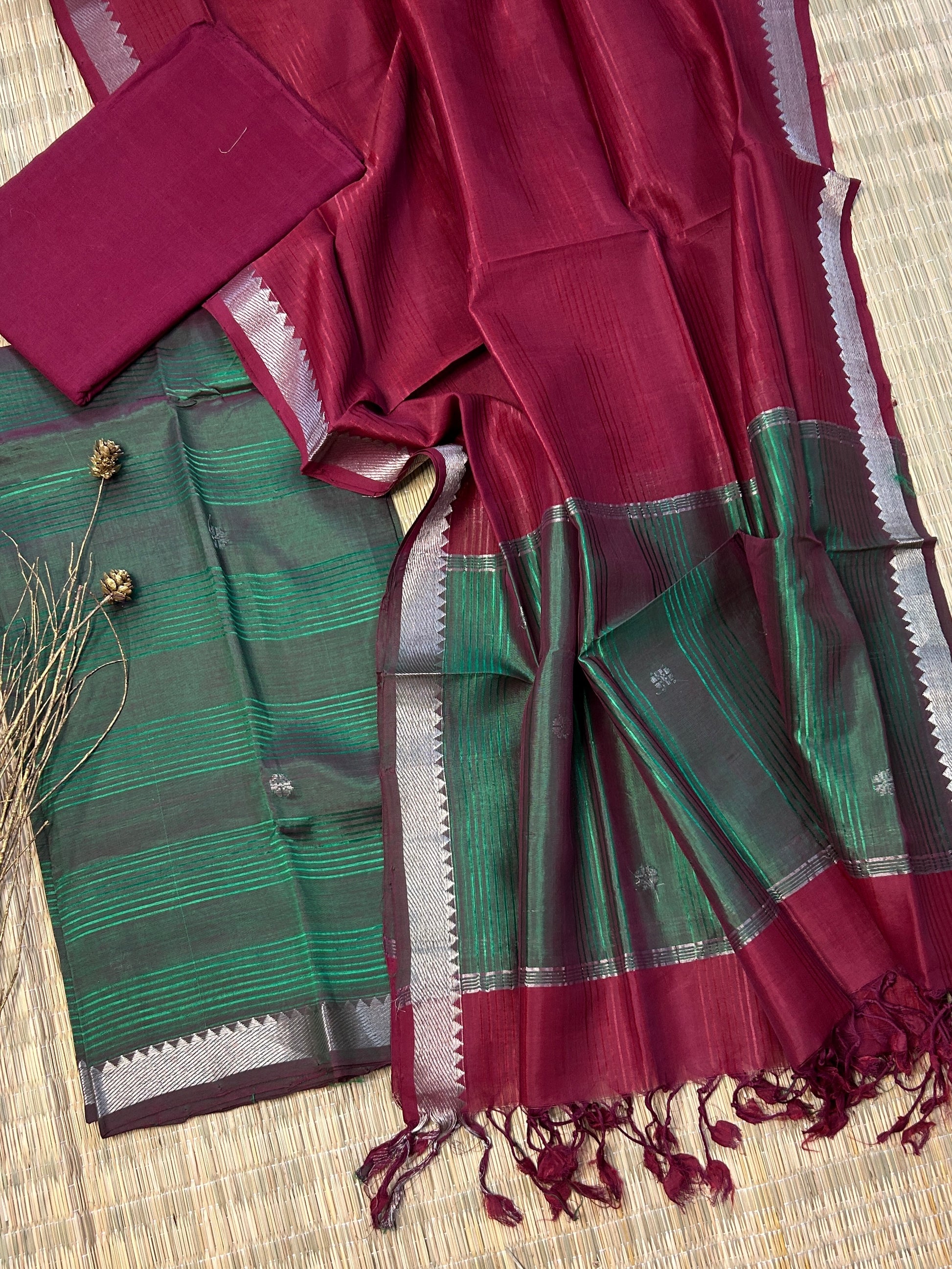 Mangalagiri Silk Dress Material