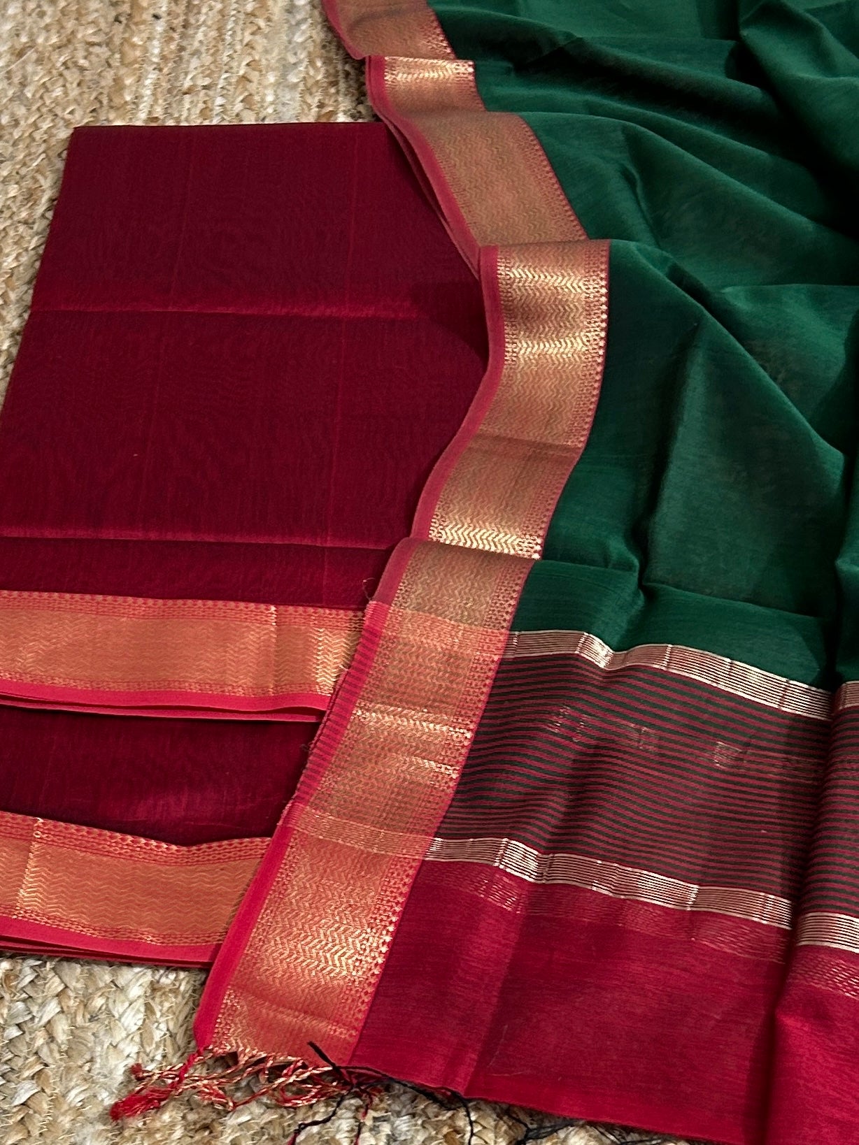 Maheshwari Silk Cotton Dress Material