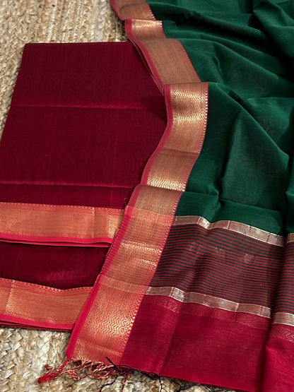 Maheshwari Silk Cotton Dress Material