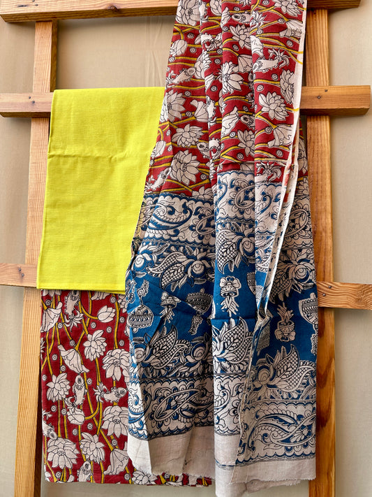 Kalamkari Cotton Dress Material