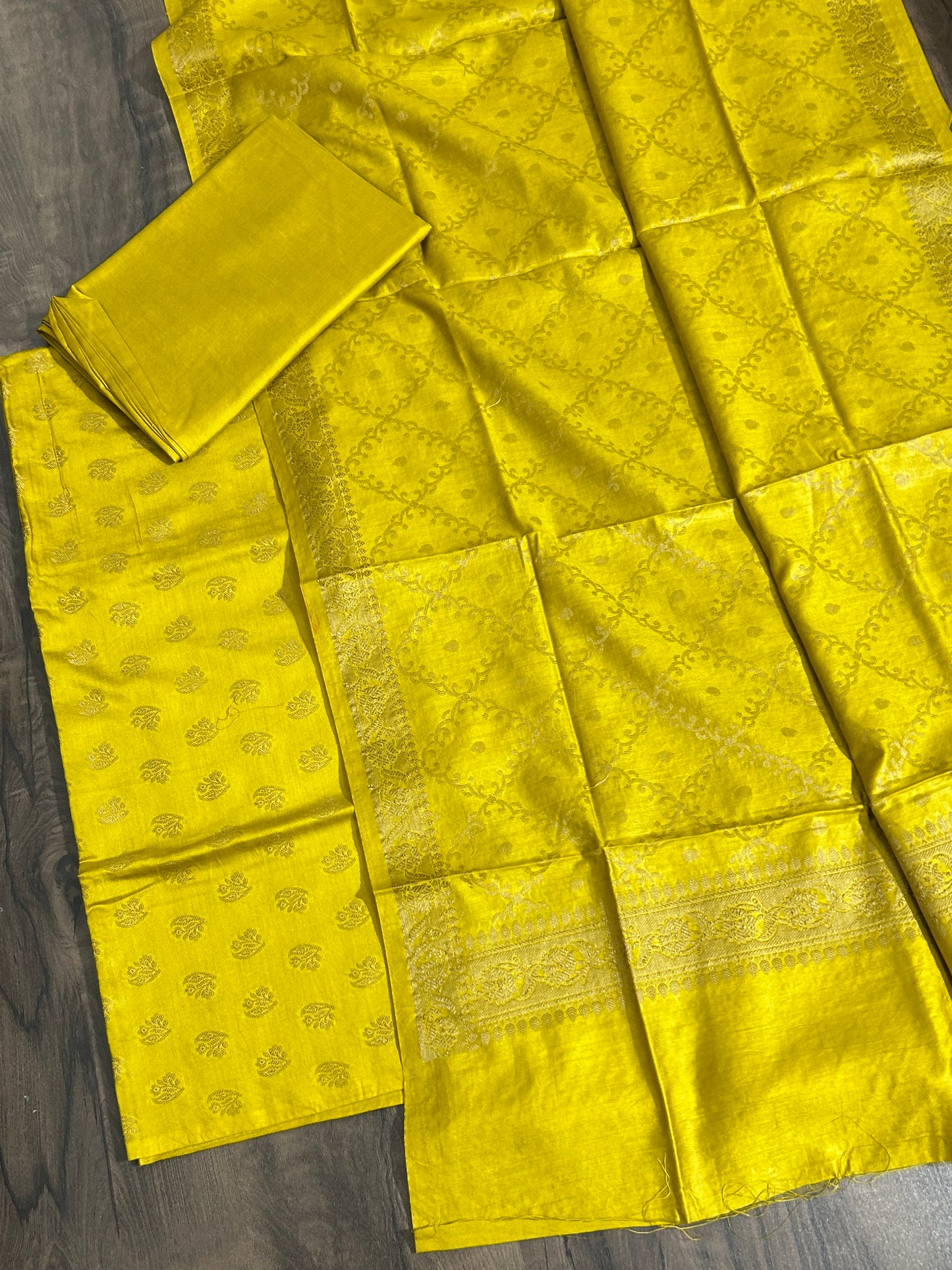 Banarasi Silk Cotton Dress Material