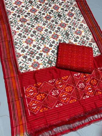 Pochampally Pure Silk Dress Material