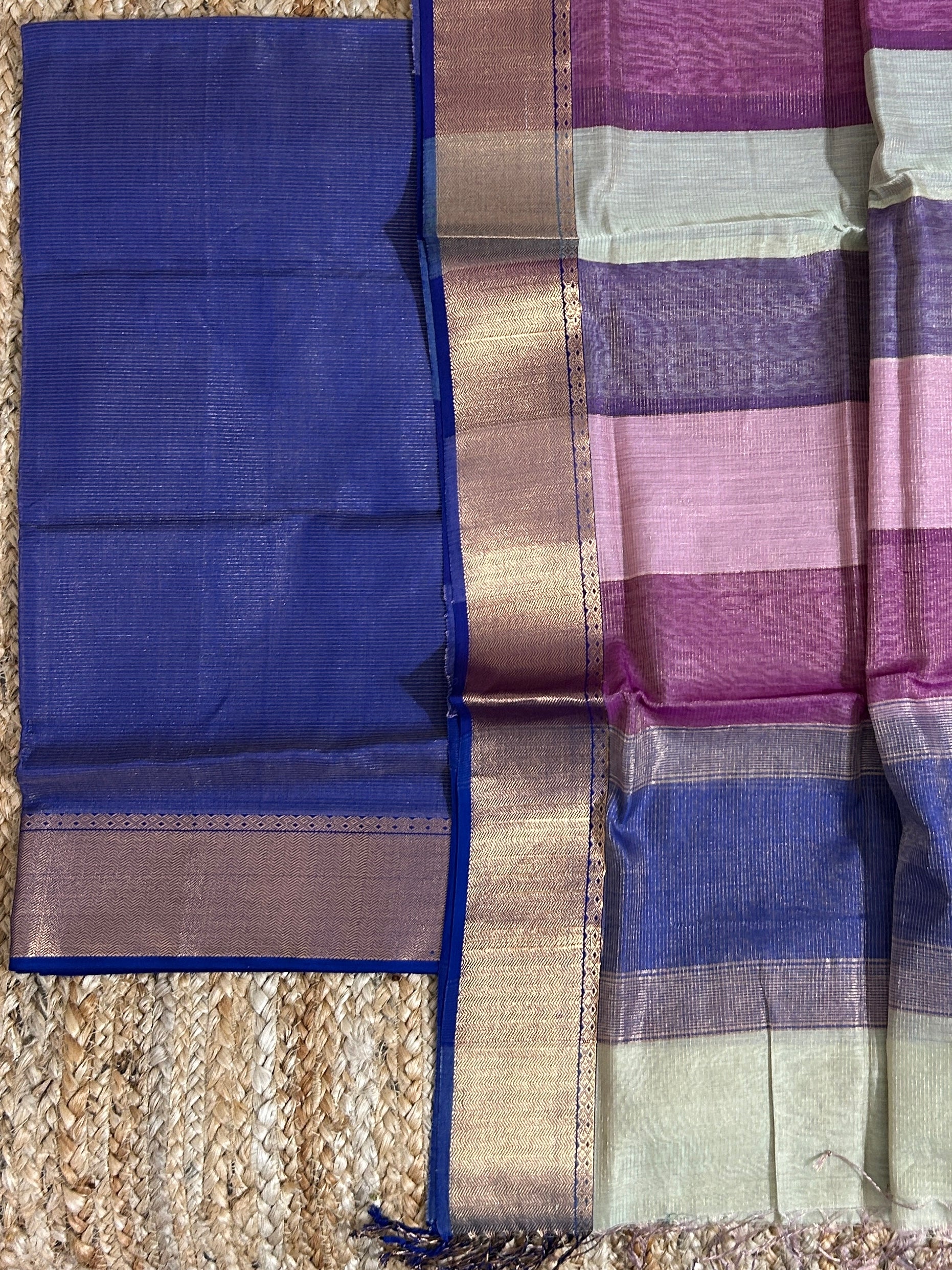 Maheshwari Tissue Silk 2 Pc Dress Material