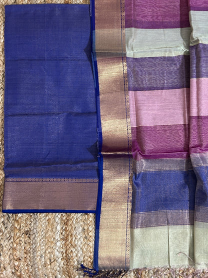 Maheshwari Tissue Silk 2 Pc Dress Material