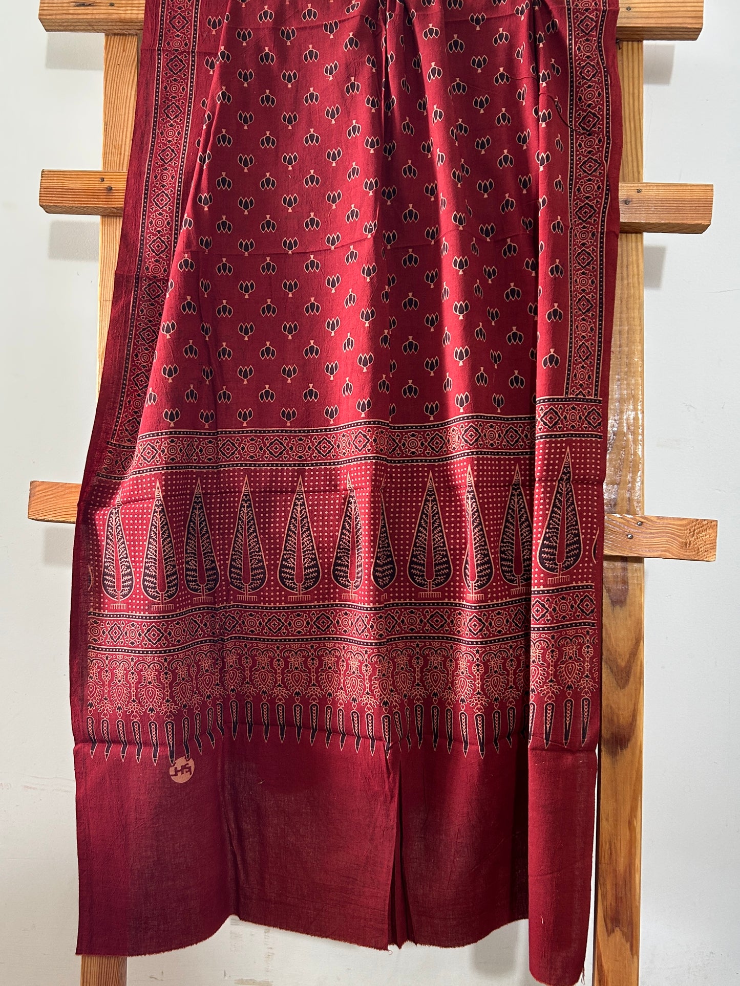Ajrakh Cotton Dupatta