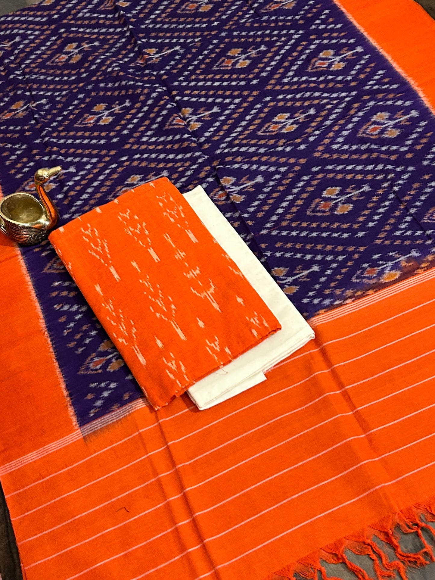 Duble Ikat Cotton Dress Material