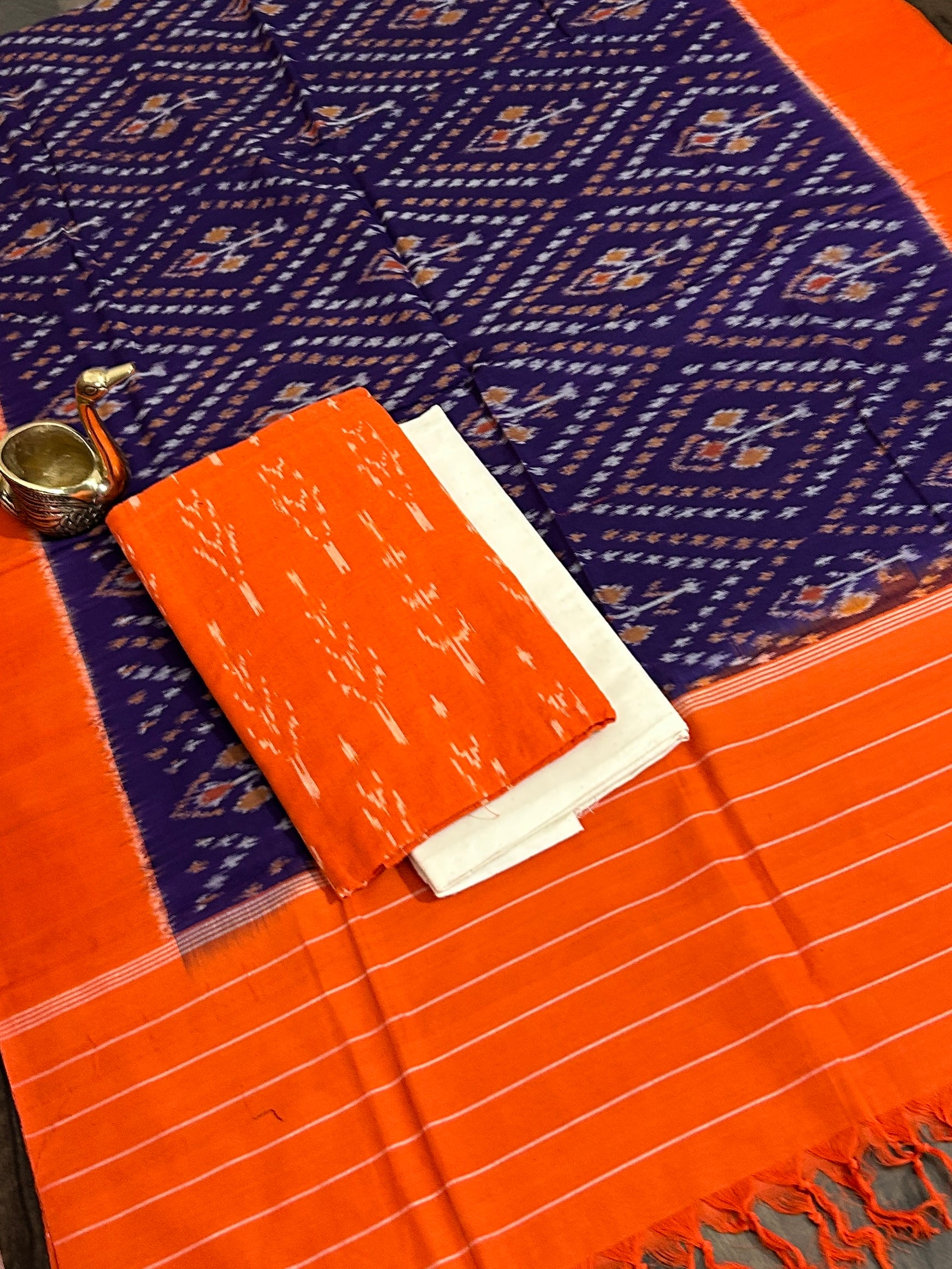 Duble Ikat Cotton Dress Material