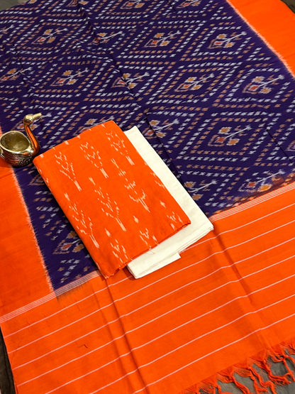 Duble Ikat Cotton Dress Material