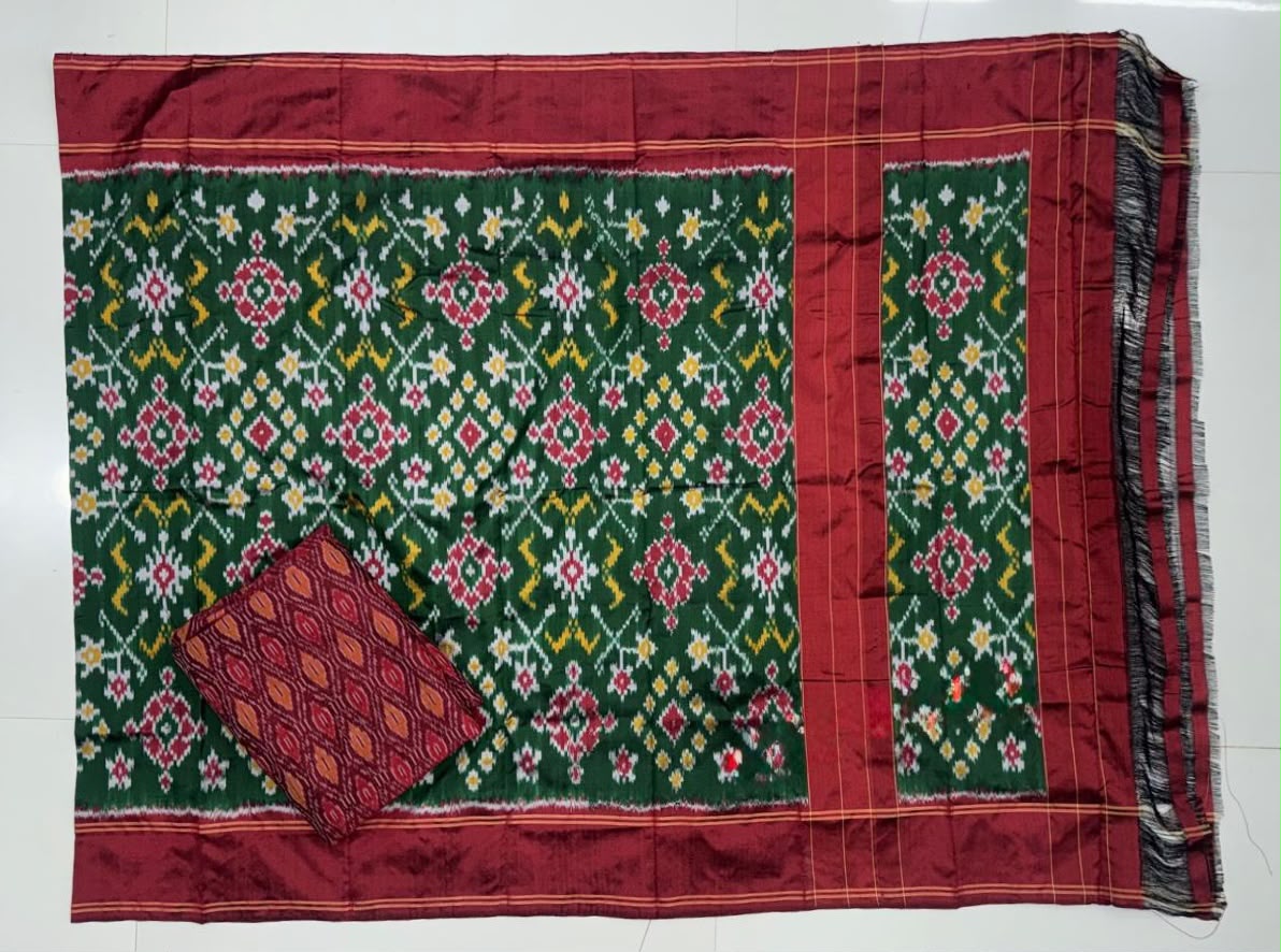 Pochampally Pure Silk Dress Material