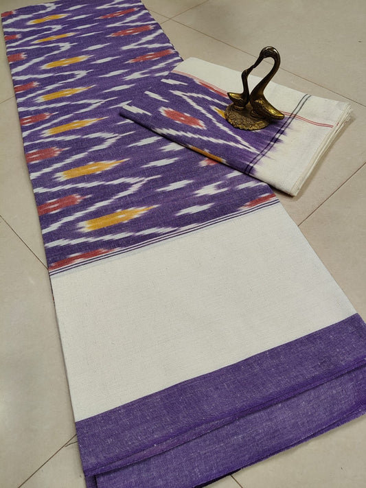 Ikat Double Cot cotton bedsheet