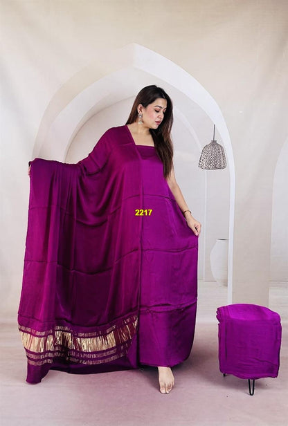 Modal Silk Dress Material with Lagdi Pallu Dupatta