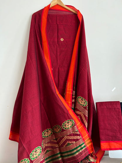 Baluchari Cotton Dress Material