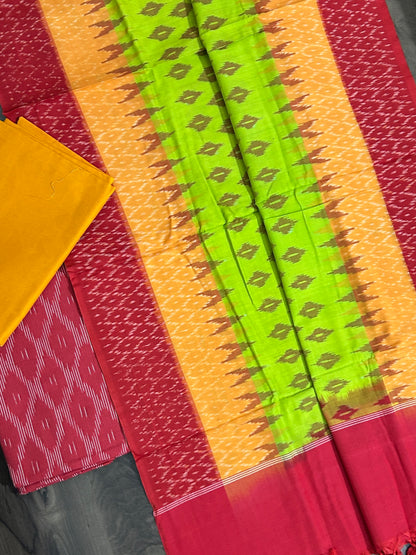 Double Ikat Cotton Dress Material