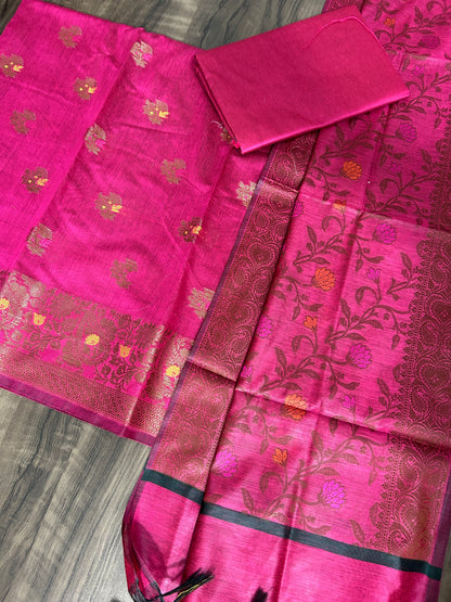 Banarasi Cotton Silk Dress Material