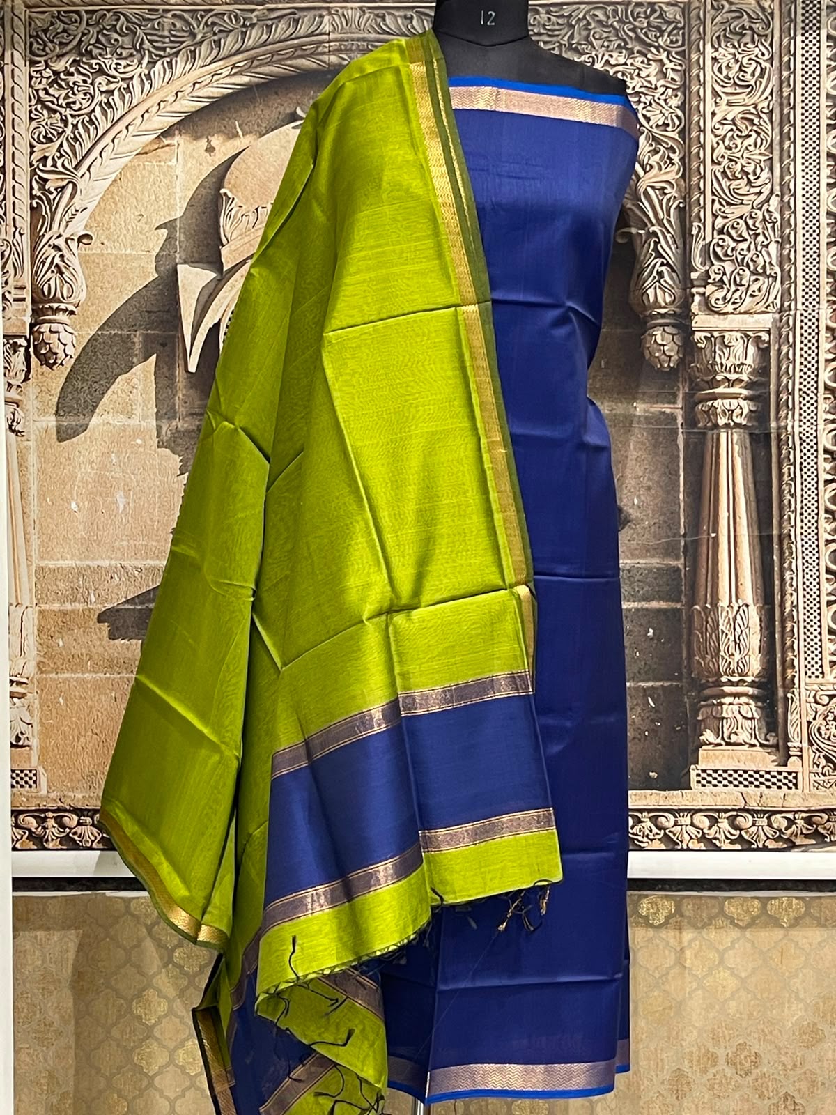 Maheshwari Silk Cotton Dress Material