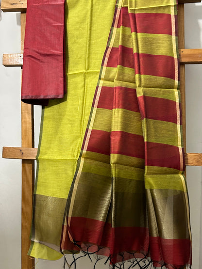 Maheshwari Silk Cotton Dress Material