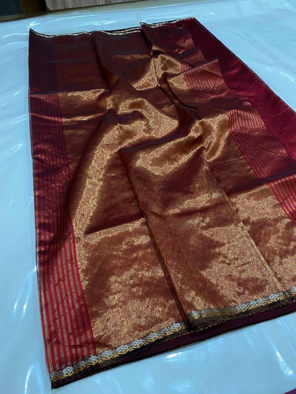 Chanderi Silk Saree with Blouse