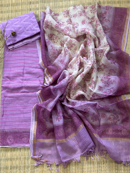 Hand BlockPrint Kota Doriya Dress Material