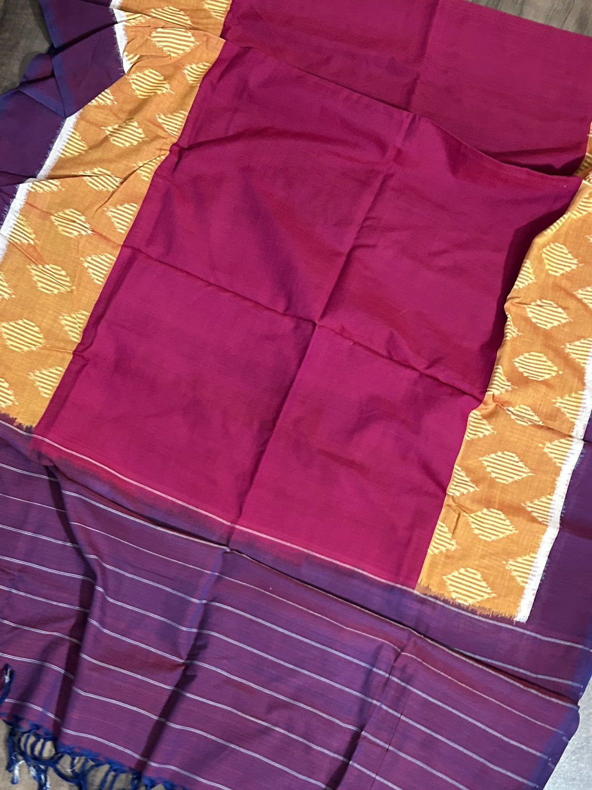 Ikat Mercerized Cotton Dupatta