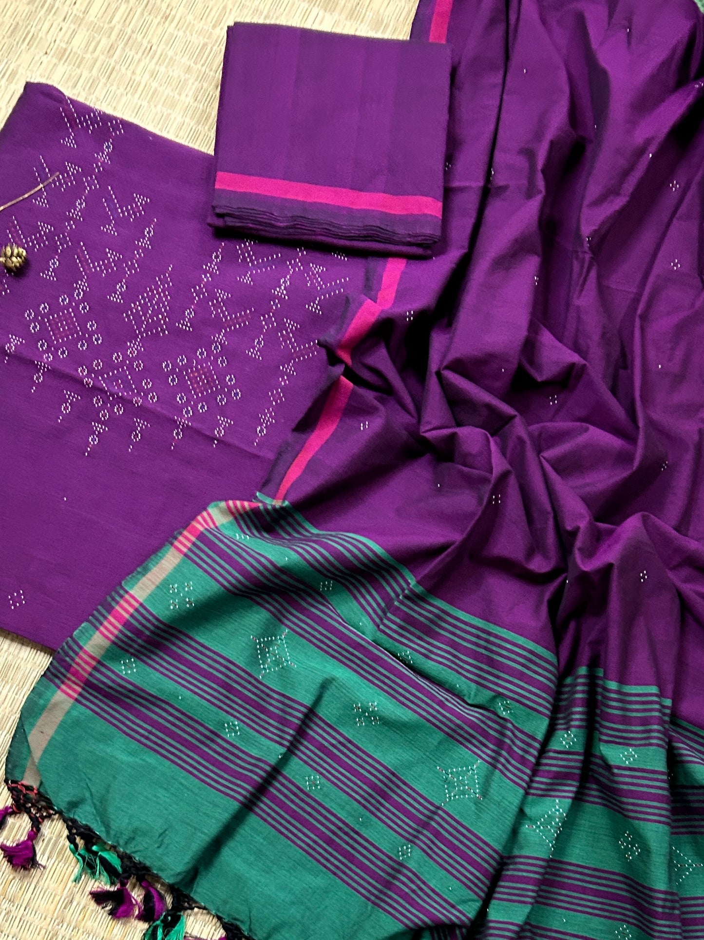 Tangaliya Cotton Dress Material