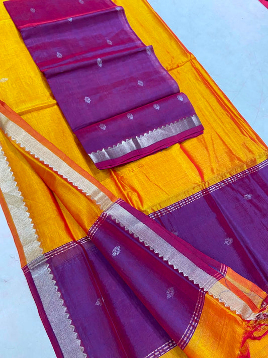 Mangalagiri Silk Cotton Dress Material