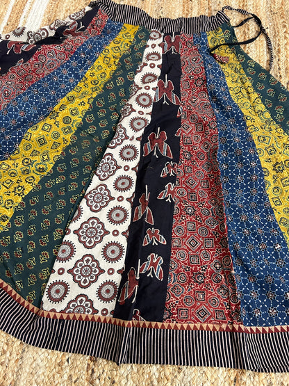 Ajrakh Cotton Skirt