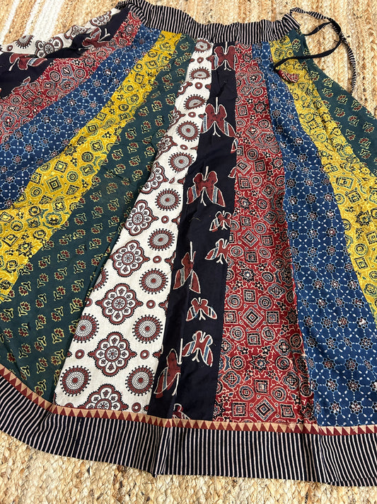 Ajrakh Cotton Skirt