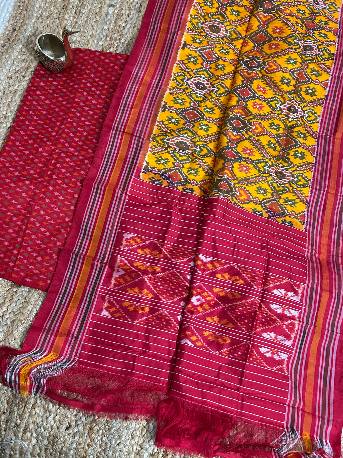 Pochampally Pure Silk Dress Material
