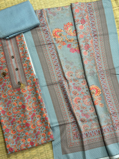 Kani Weaving Woollen Dress Material