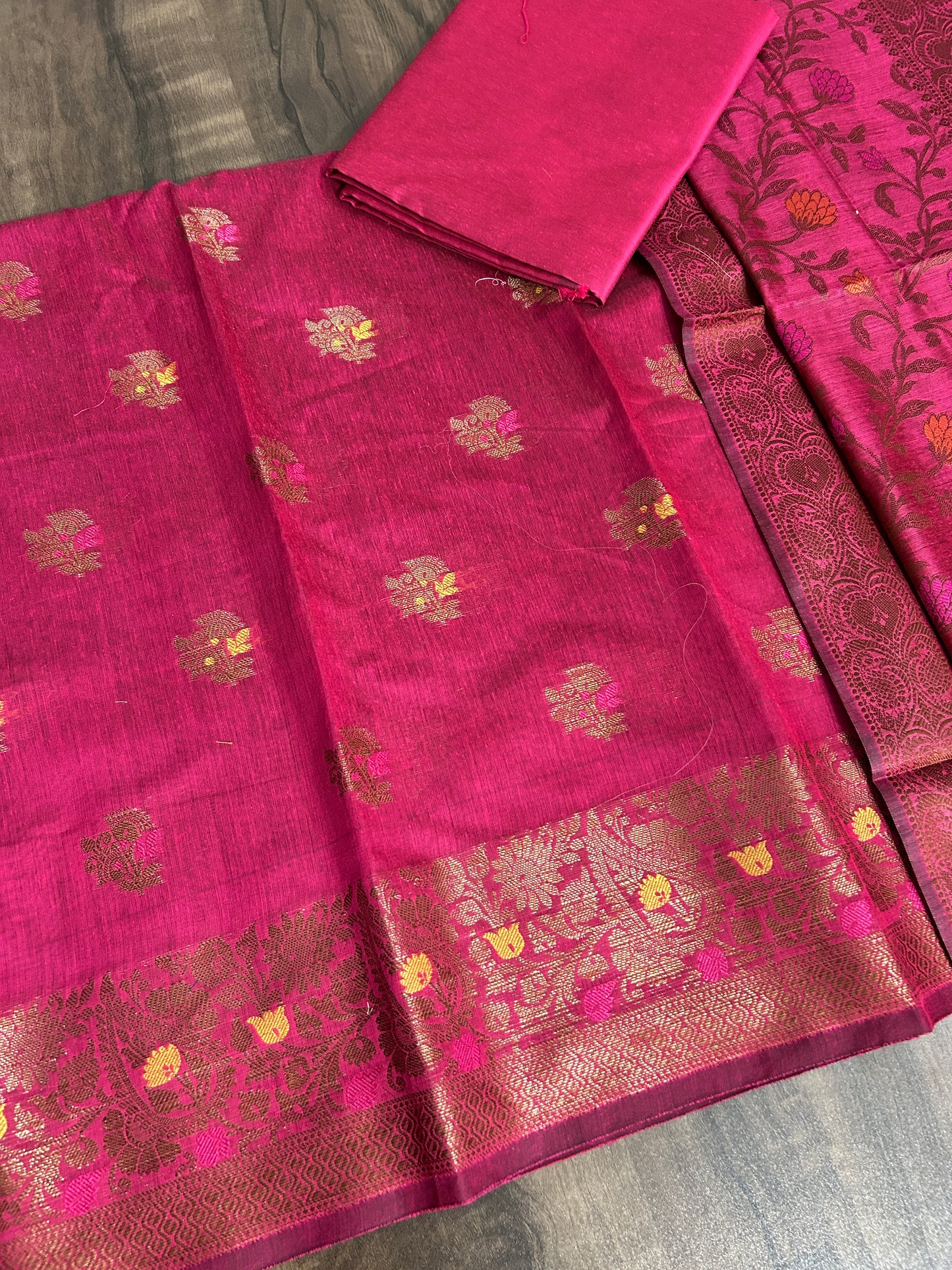 Banarasi Cotton Silk Dress Material