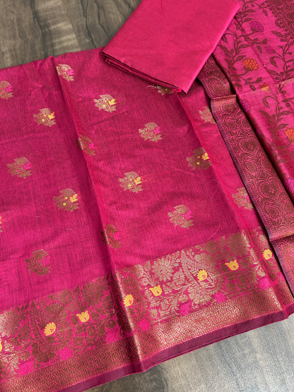 Banarasi Cotton Silk Dress Material