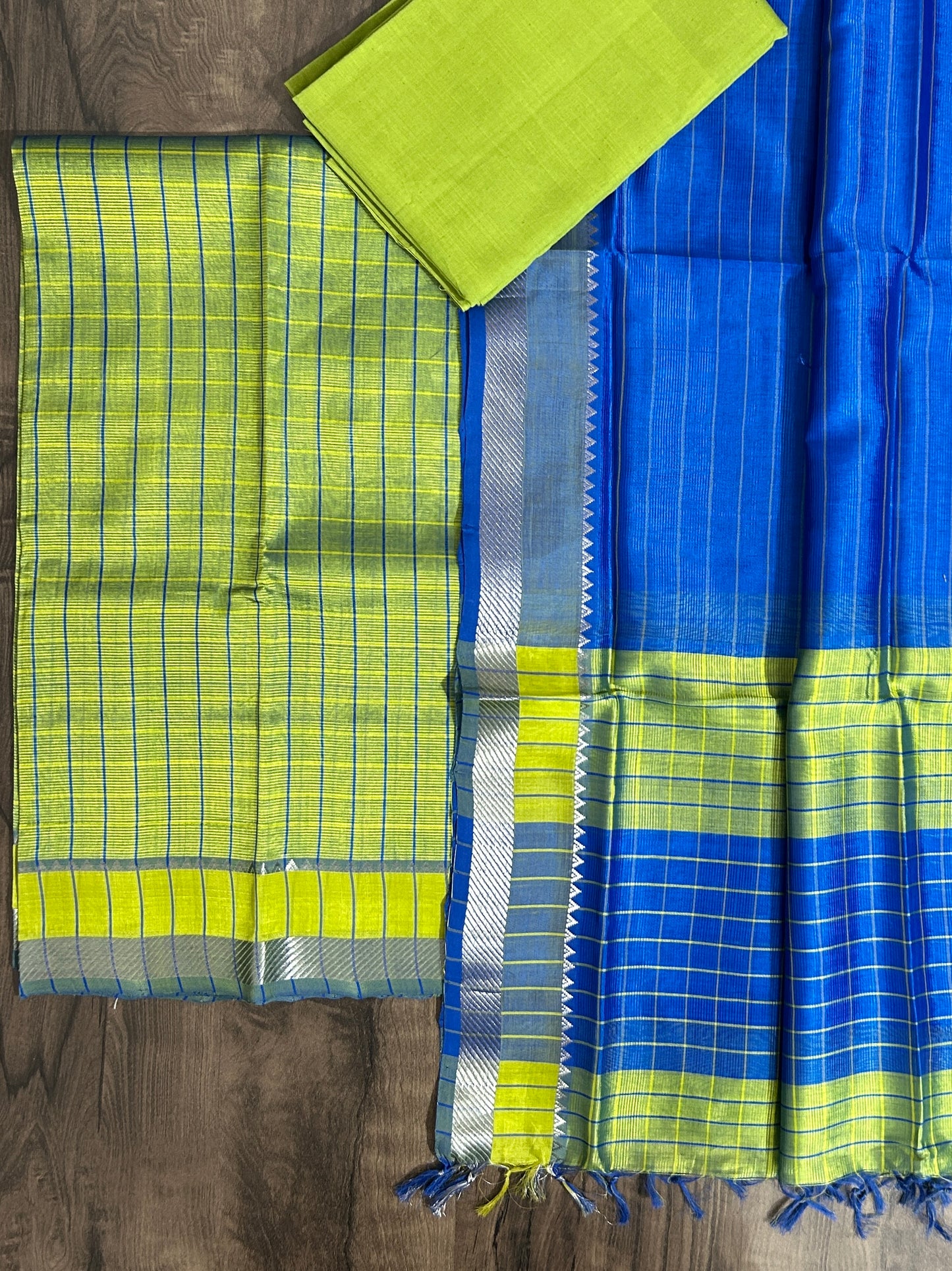 Mangalagiri Silk Cotton Dress Material