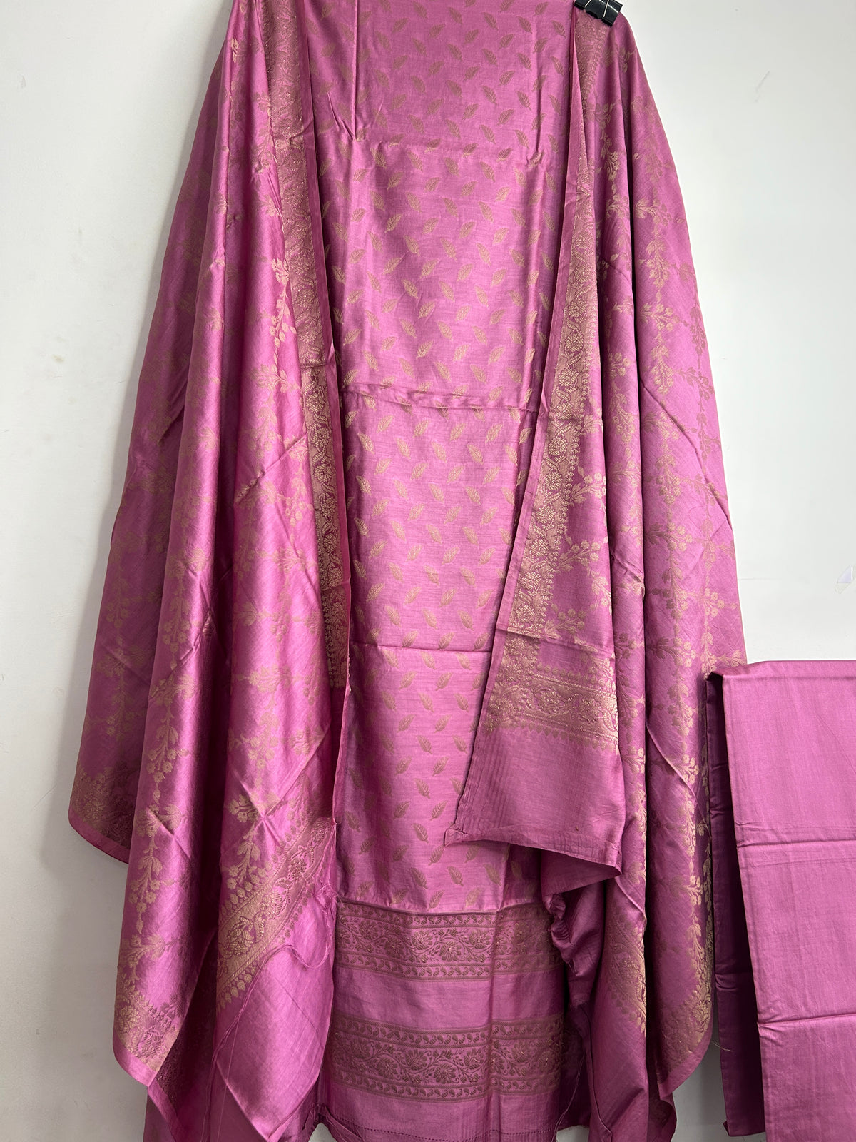 9. Banarasi Silk Cotton Dress Material
